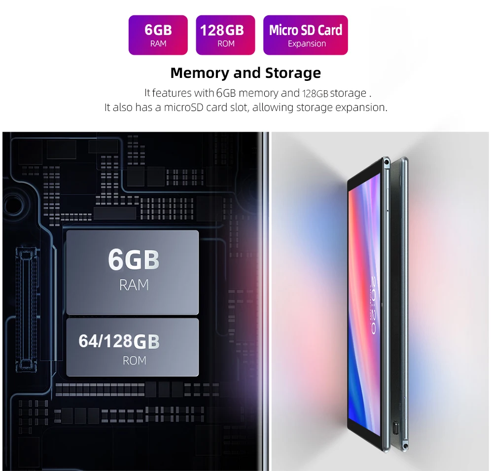 Newest Deca Core Tablet PC 10.6 inch 1920*1200 2.5K IPS Screen 6GB RAM 128GB ROM 13.0MP 5G WiFI Dual 4G Tablets 10.1 планшет