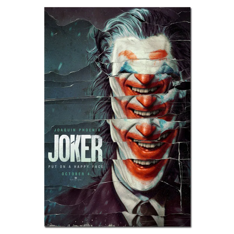 342 Фильм Джокер Шелковый плакат Джокер происхождения фильм Художественная печать комиксы Настенный декор картины Бэтмен Хоакин Феникс фильм плакаты - Цвет: 342