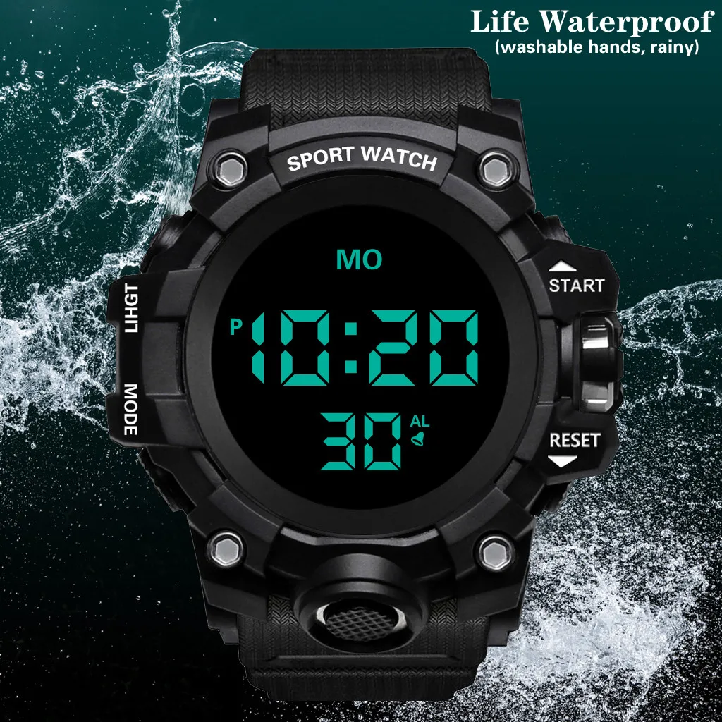 relogio digital reloj mujer women watches Luxury Mens Digital LED Watch Date Sport Men Outdoor Electronic Watch