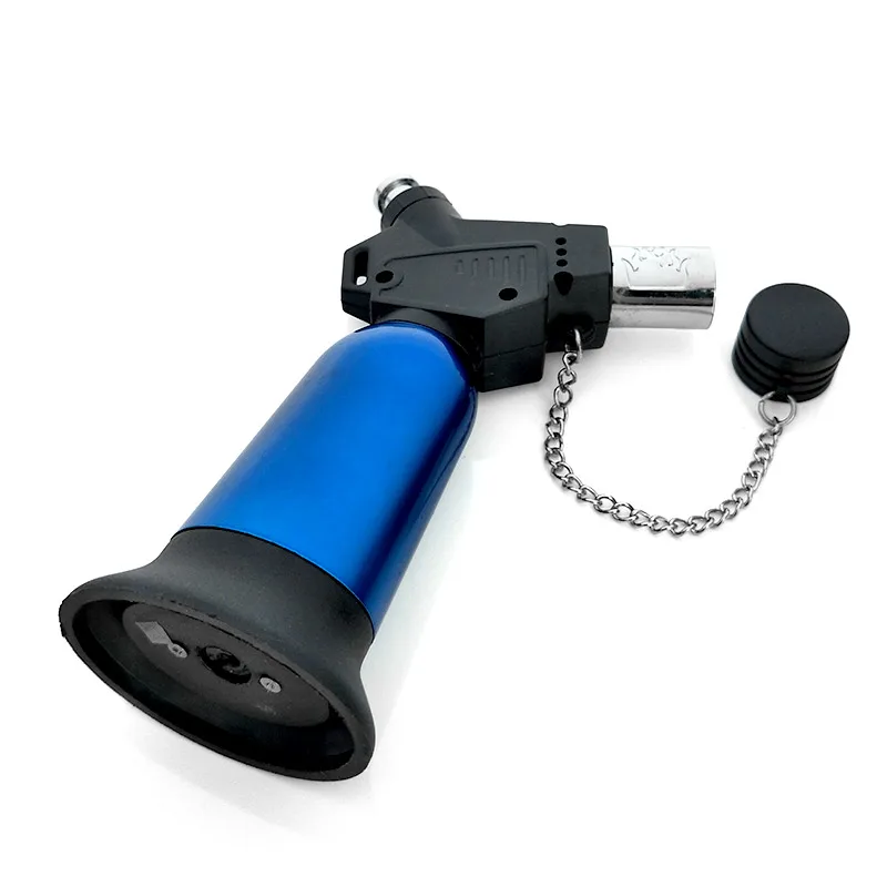 Бутановая Зажигалка для сигарет синяя/черная ветрозащитная газовая зажигалка 1300