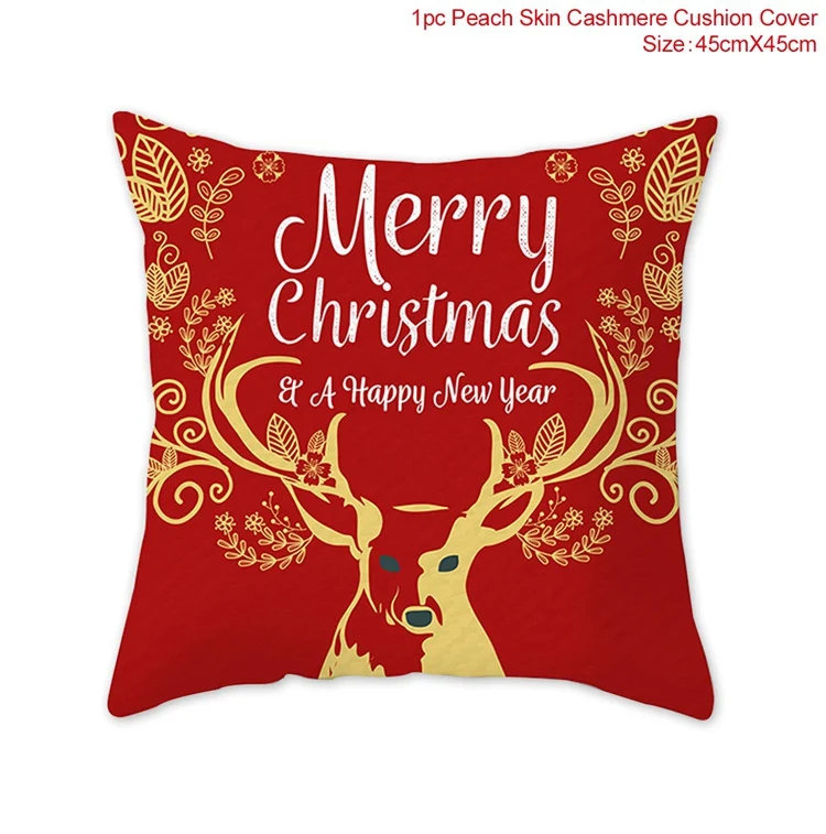 red style 9 QIFU Merry Christmas Наволочка украшения Рождественские украшения для дома Navidad Natal Noel новогодние подарки - Цвет: red style 9