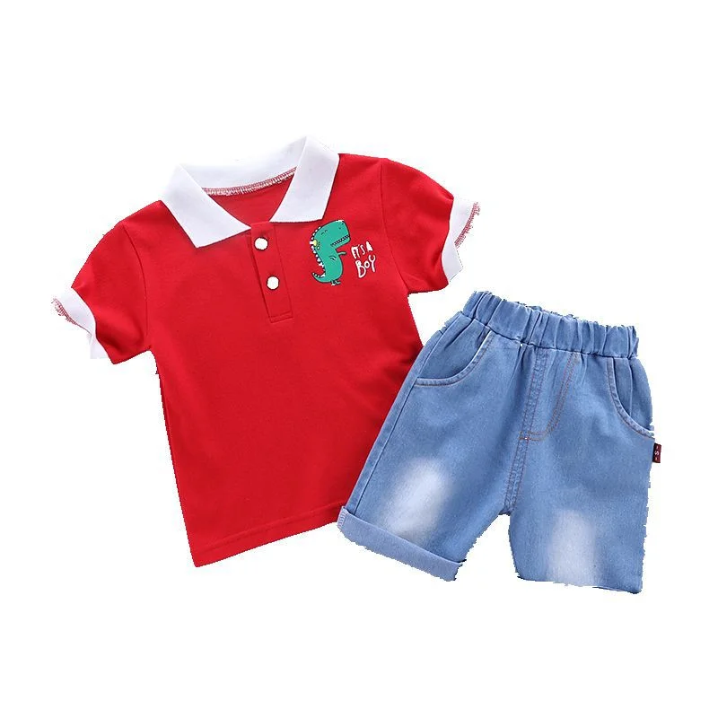 Новинка Летняя детская модная одежда Футболка с рисунком для маленьких