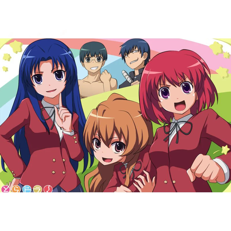 

Japanese Anime Toradora Cloth Silk Canvas HD Poster Home And Bedroom Decoration Wall Fabric Poster Custom Print More Size