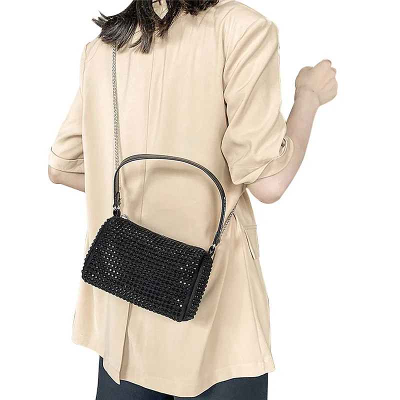 Сумка через плечо для женщин многофункциональная блестящая сумка из