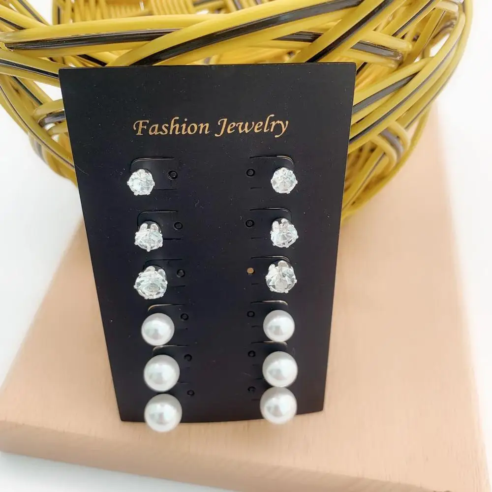 Женские серьги 6 пар модные украшения вечерние подарки на свадьбу аксессуары