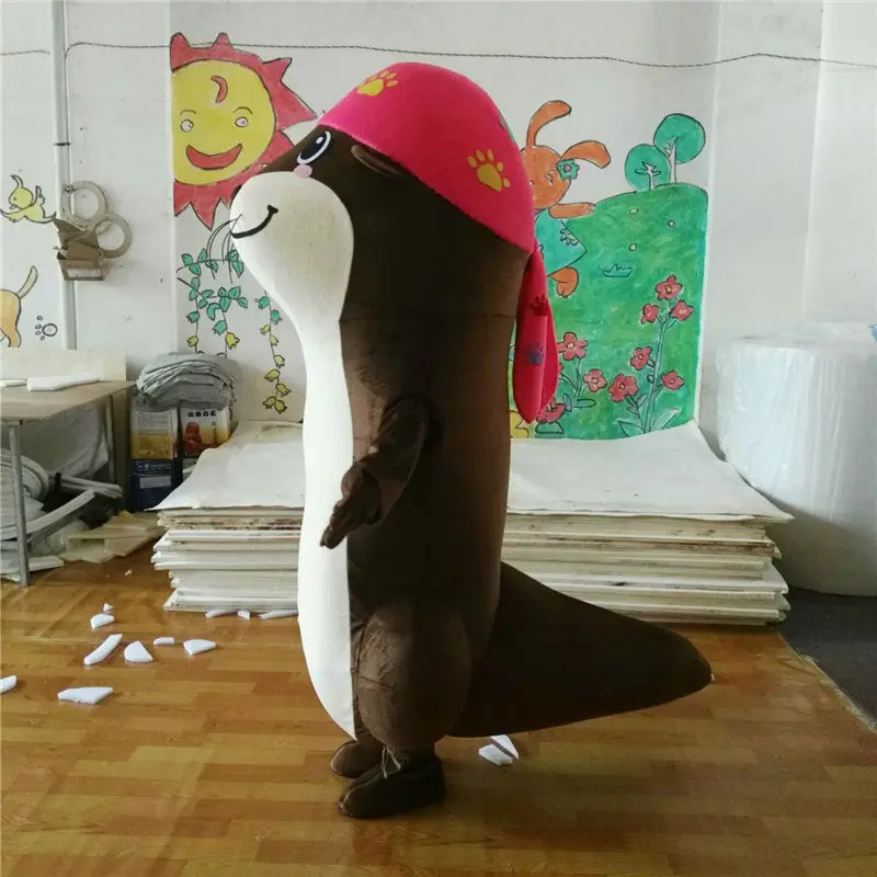 

Sea Lions Mascot Costume Suit Cosplay Party Game Dress Outfit Halloween Adult Factory Wholesale +Free Postage