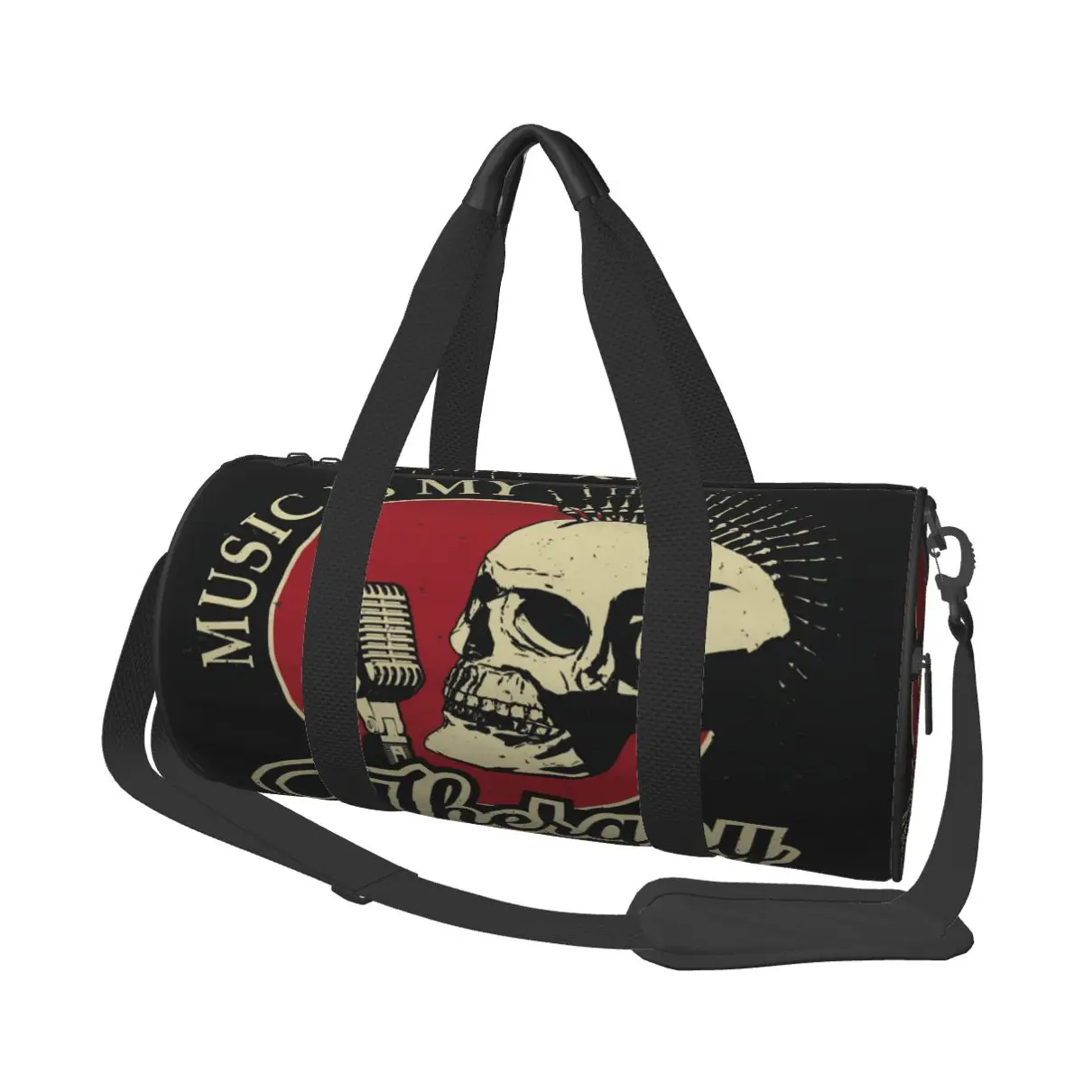 

Travel Bag Rock Music Poster Weekend Duffle Bag Fashion Multifunctional Hand Luggage Shoulder Bag Drop shipping