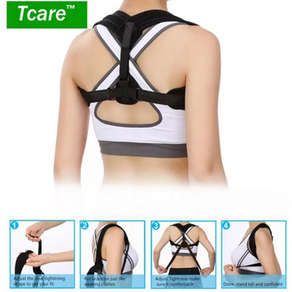 Корректор осанки унисекс поддержка поясницы нижней части спины плеч облегчение