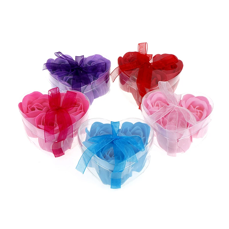 

Комплект из 3 предметов, в форме сердца Ароматические ванны тело в виде лепестков розы мыло Свадебные украшения лучший подарок