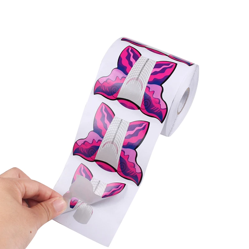 Finger Angel 50/100/500 шт инструментов для ногтей формы ногтей советы Бабочка Дизайн ногтей гель УФ расширение французского маникюра W009