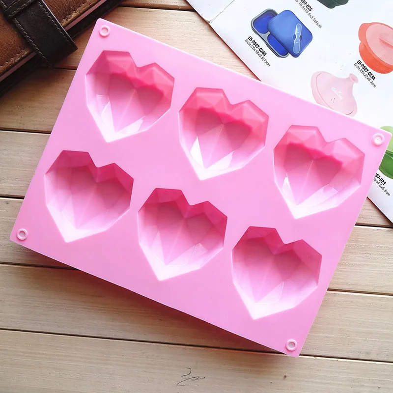 

3D Diamond Love Heart Shape Silicone Molds Jewelry Making Epoxy Resin Molds Jewelry Tools