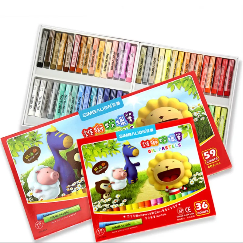 

Pastel oil pastel 36/59 color children's drawing crayons box