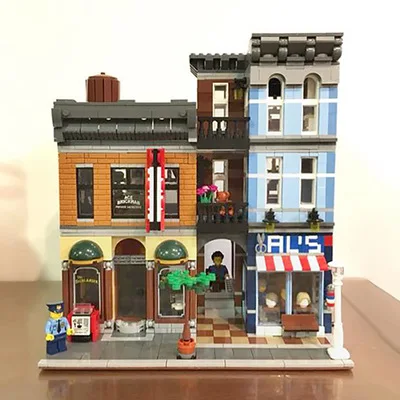 

City Street Scene Building Block 15001 15002 15003 15008 15009 15010 15011 15013 15018 15019 House Model Brick Toy for Children