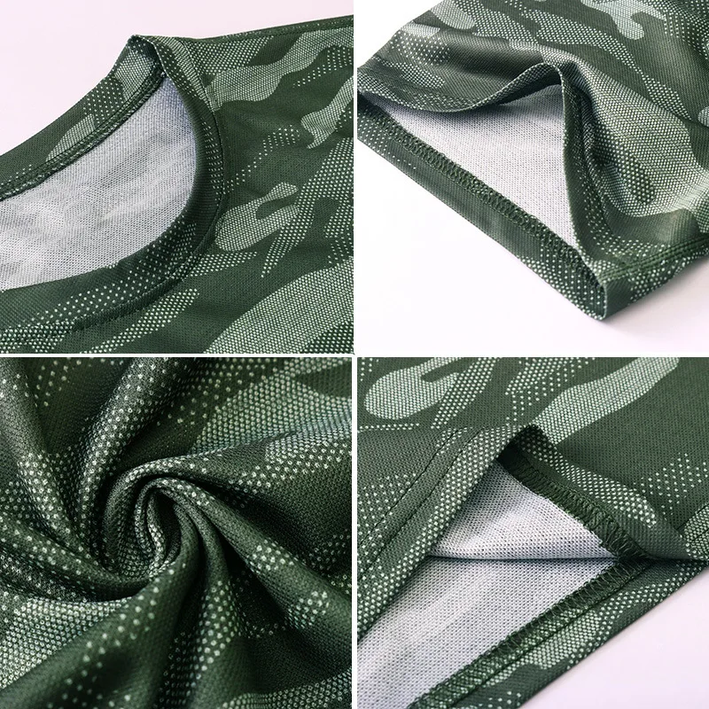 

Camouflage T-shirt Male Running Shirt Jogging Tops Sports Underwear Fitness Sportswear Training Jacket Men Jerseys Rashguard