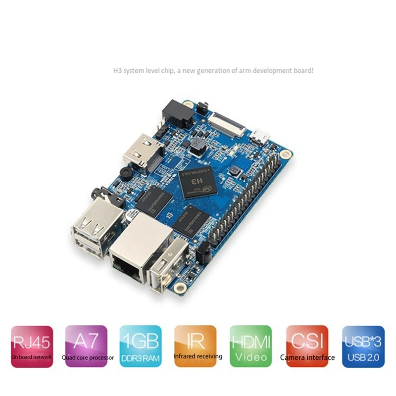Для Orange Pi One H3 1G четырехъядерный поддержка Ubuntu Linux и Android Мини ПК одноплатный