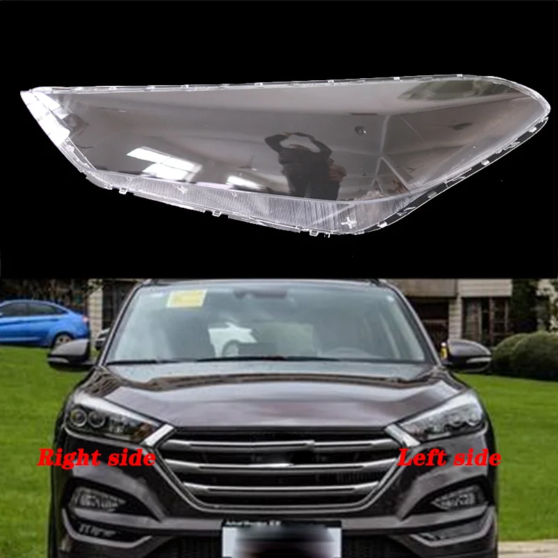 Для hyundai tucson- передние фары прозрачные абажуры лампы оболочки маски фары крышка объектива фары стекло