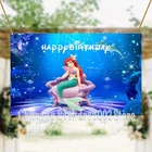 Фон для фотосъемки с изображением дельфинов и подводной русалки