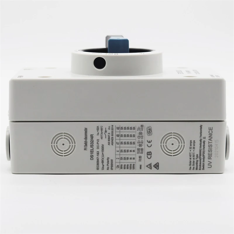 CHYT DS1EL-S 4P PV DC 1000V 32A IP66 водонепроницаемый Солнечный Поворотный ручной изолятор