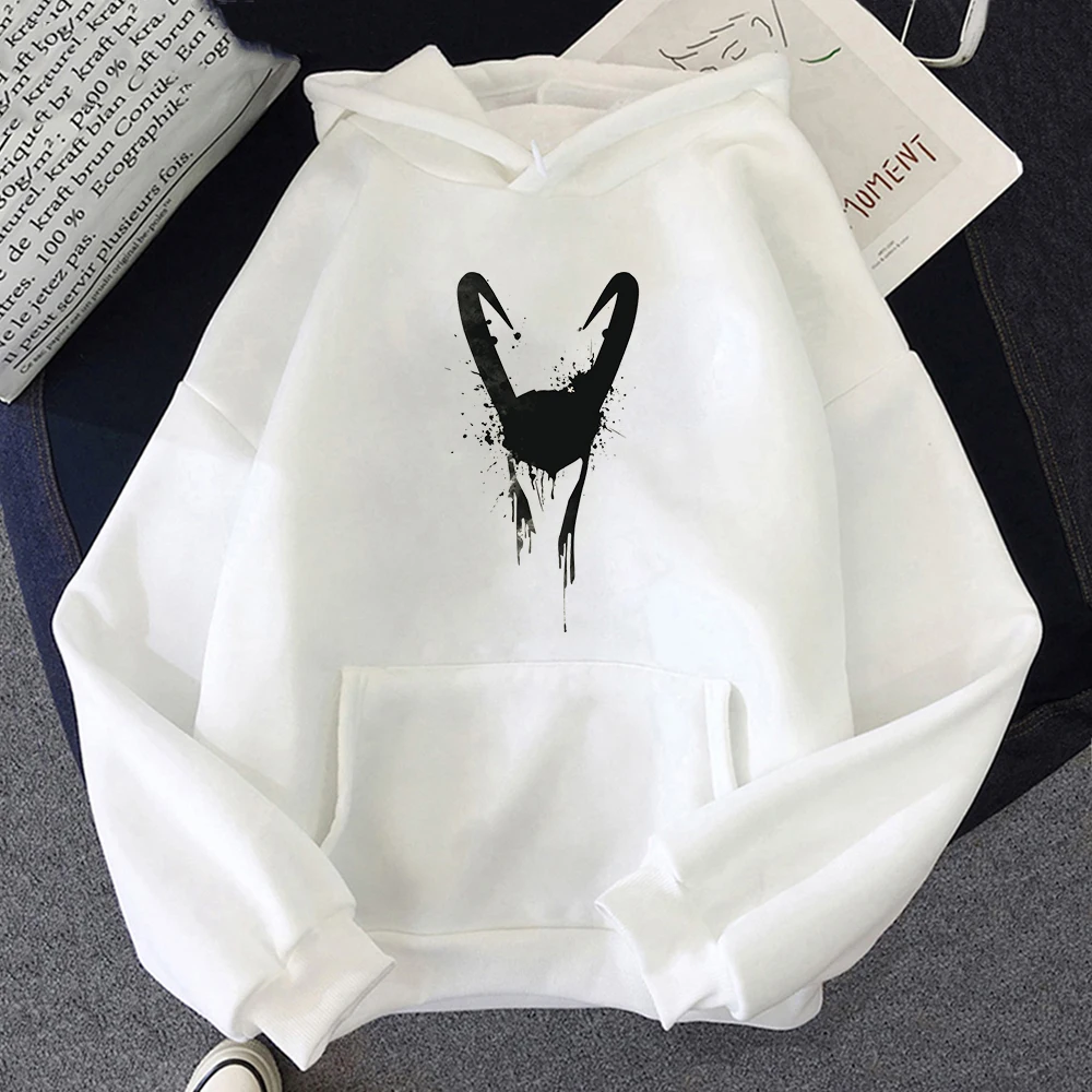 

Harajuku Thor Helmet Loki Helmet Sweatshirt Lokis Army Men Hoodie Couple Clothes Autumn Winter Fleece Casual Crewneck Streetwear