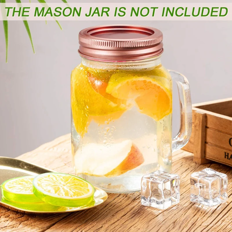 

AAAK -40 Sets Mason Canning Jar Lids and Bands Jar Lids Leak Proof Split-Type Lids and Secure Mason Canning Jar Caps