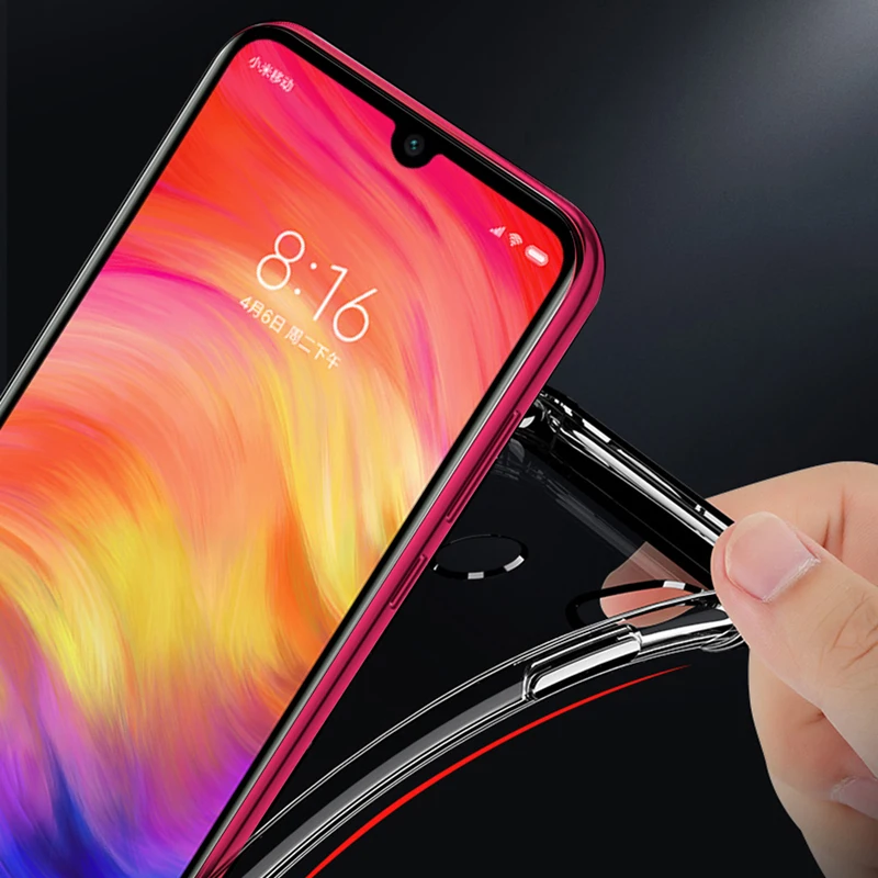Силиконовый чехол для телефона Redmi Note 7 pro 8 4x5 6 S2 прозрачный Xiaomi Mi 9 8se se 8lite задняя
