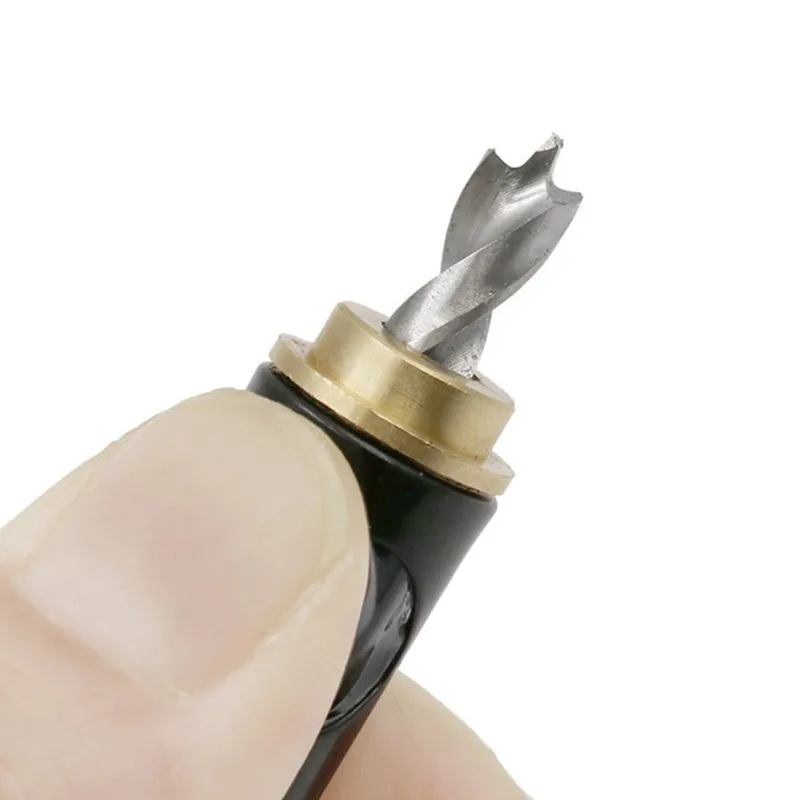 

British 1/4"/Metric 5mm Hinge Drill 5mm Screw Hole Saw Woodworking Reaming Cabinet Tool