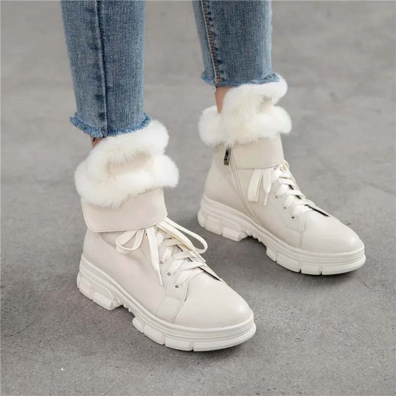 MORAZORA/2020 г. Большие размеры 34-43 теплые зимние ботинки модная зимняя женская обувь