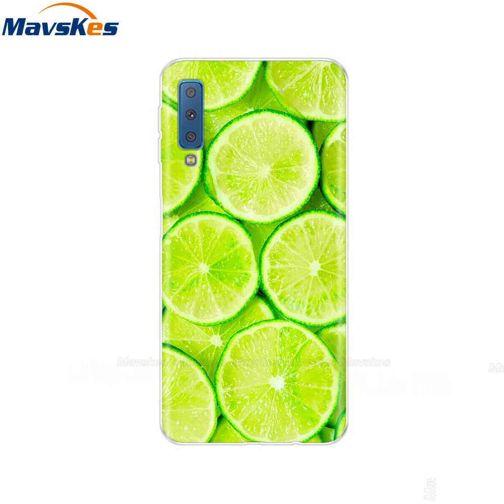 Cute Silicone Cover For Samsung Galaxy A7 2018 A750 Case 6.0 inch Phone Case For Samsung A7 A 7 2018 750 750 F Fundas Coque
