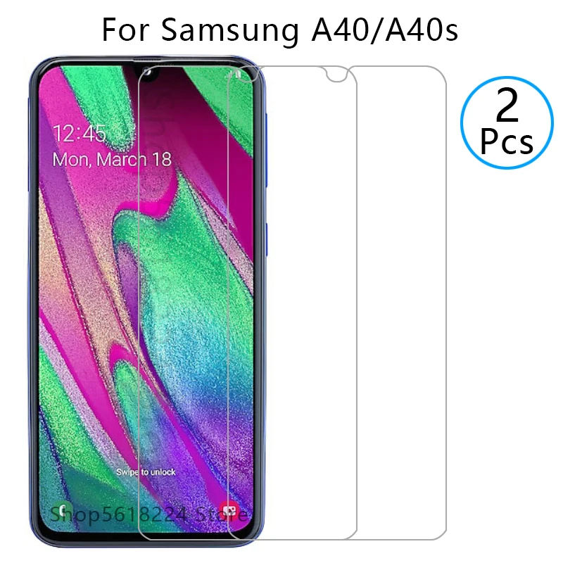 Защитное стекло для samsung a40 a40s закаленное защиты экрана galaxy a 40 s 40a пленка sansung samsun