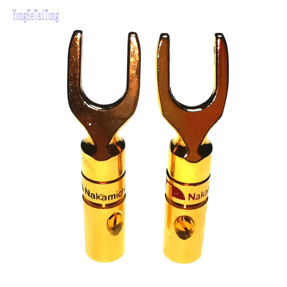 8/12 шт. Nakamichi Лопата Динамик штекер аудио винт вилочный соединитель для зажимного