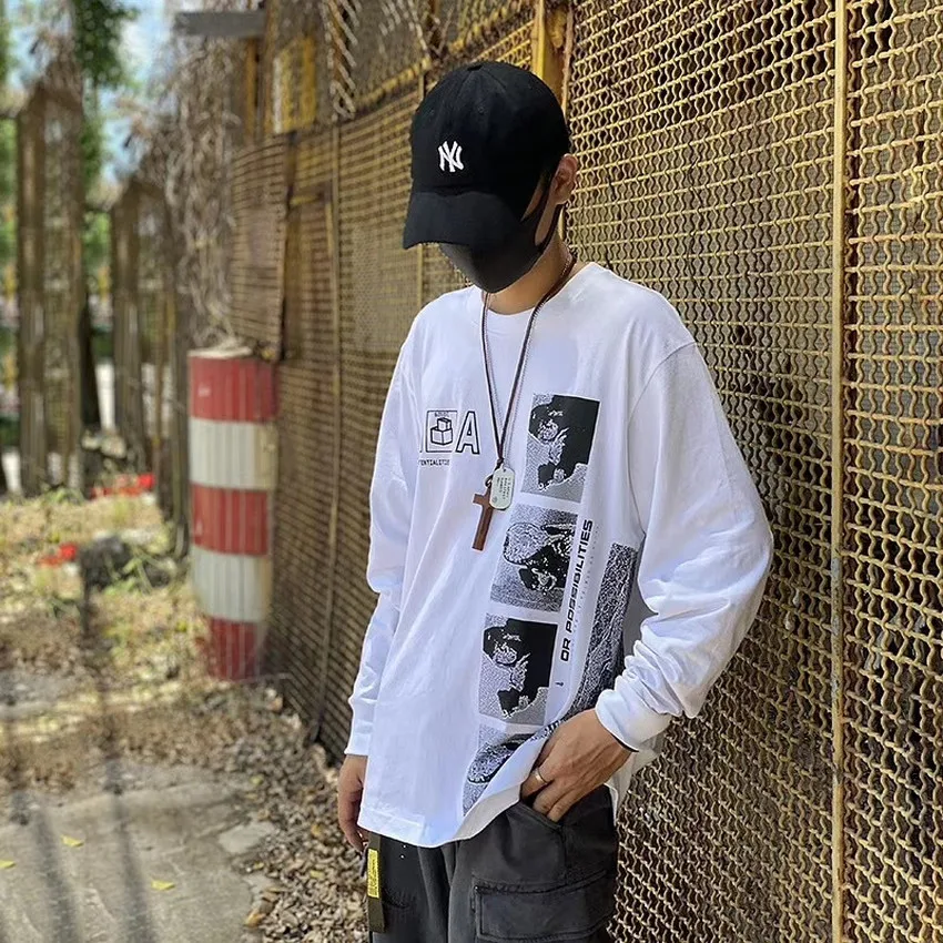 

2021ss CAVEMPT C.E POTENTIALITIES T Shirt Men Women Reflective LONG SLEEVE T-shirt Tees