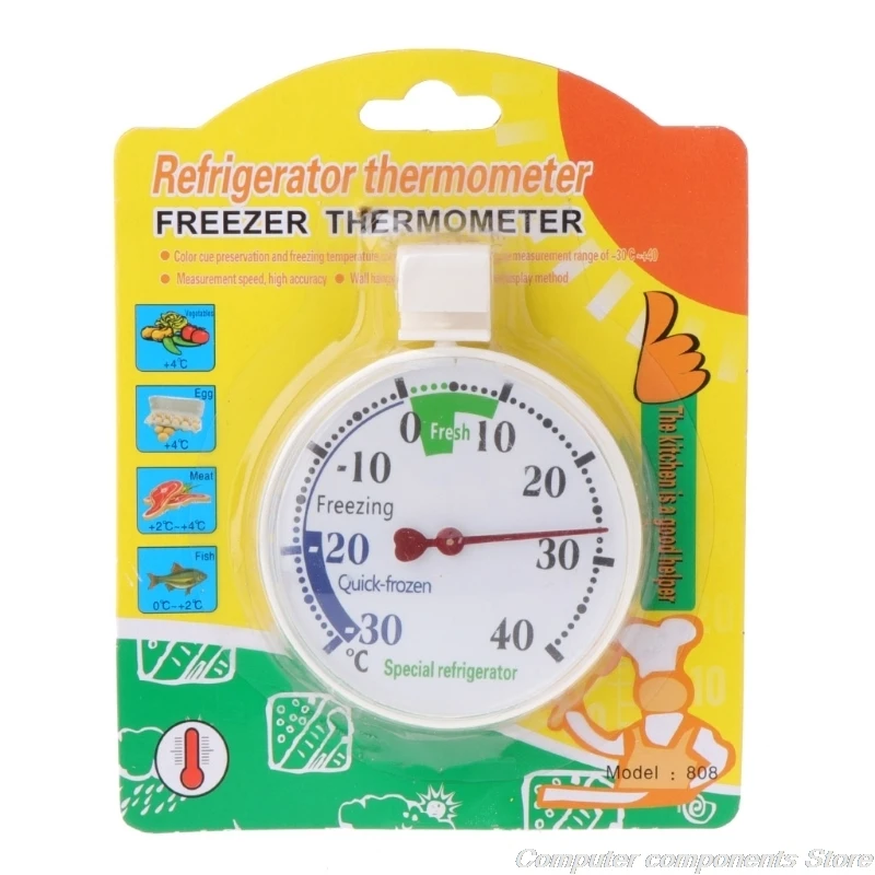 

Refrigerator Freezer Thermometer Fridge Refrigeration Temperature Gauge Home use F05 21 Dropshipping