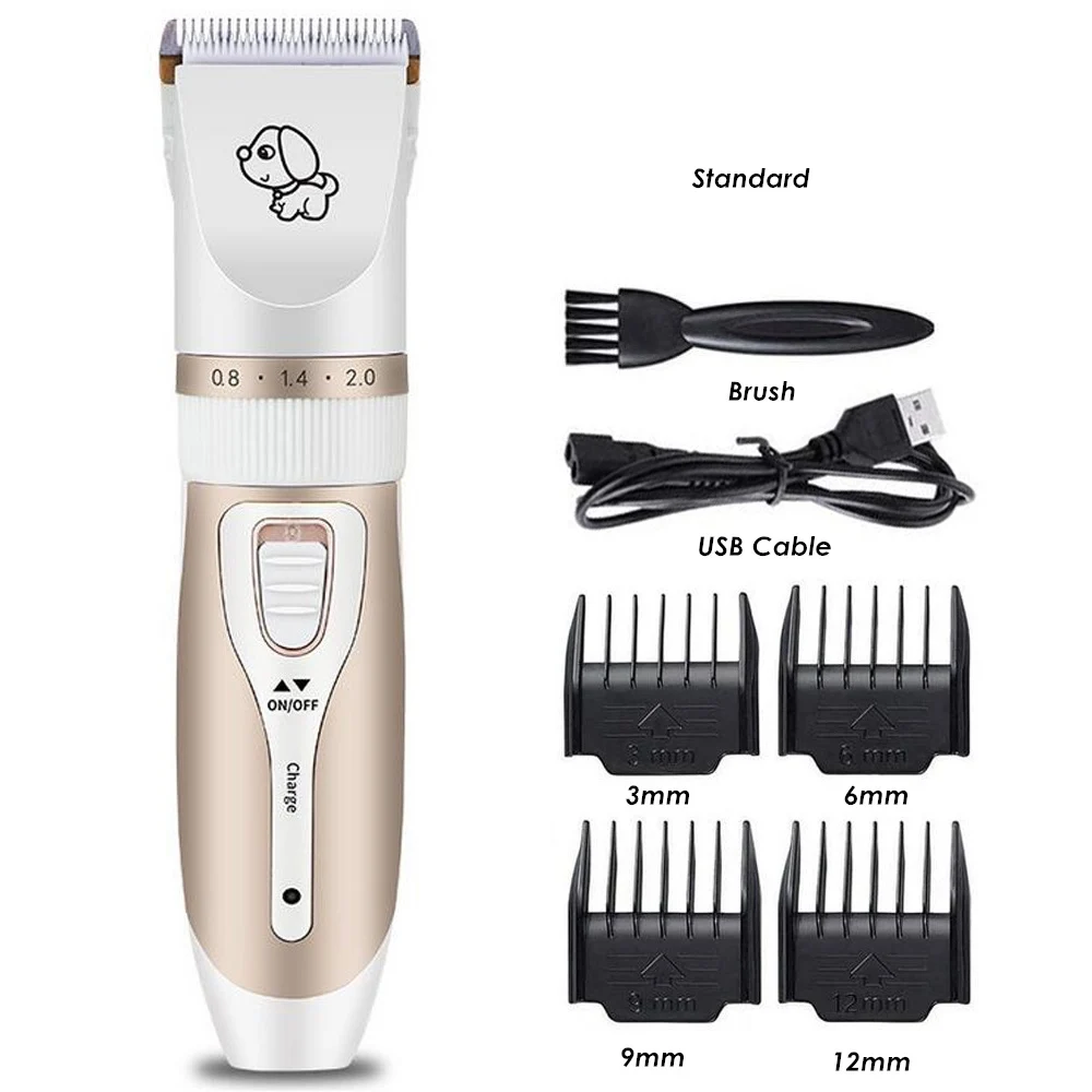 

Electrical Pet Clipper Professional Grooming Kit Rechargeable Pet Cat Dog Hair Trimmer Shaver Set Animals Hair Cutting Machine
