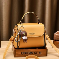 shoulder bags for women 2021 genuine leather mini handbags fashion handbags luxury designer square pu tote bags for women