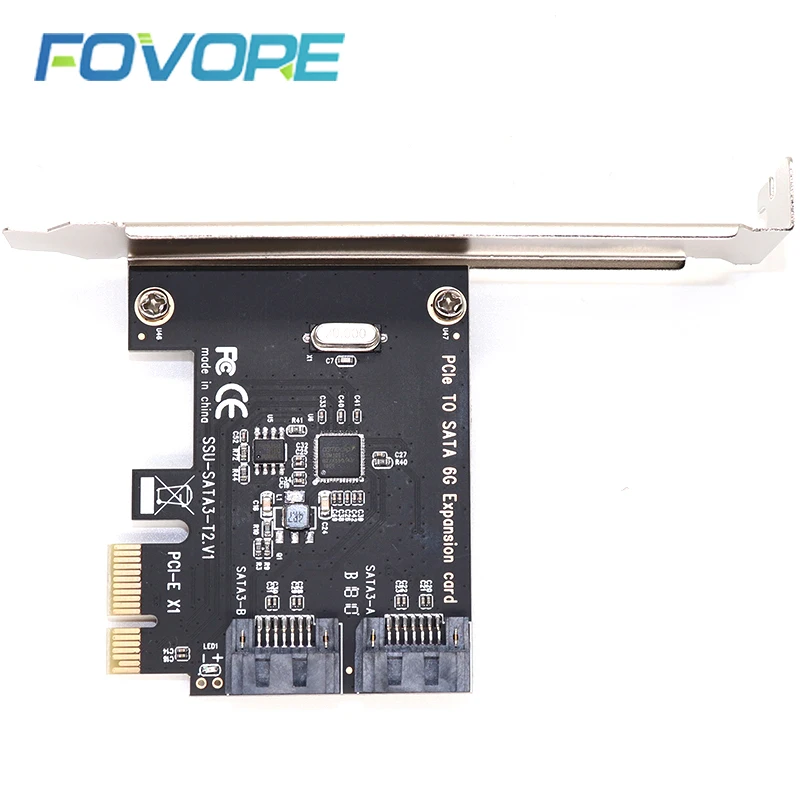 pci e к 2 портам sata 3 iii 30 6 гбитс адаптер ssd pc