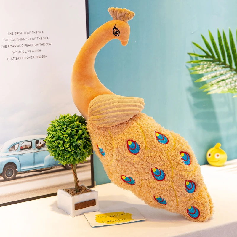 

Stuffed Toys Peacock Stuffed Animals Large Peacock Plush Anime Dolls for Girls Soft Cute Gift Plush Toy Stuffed Animals BC50MR