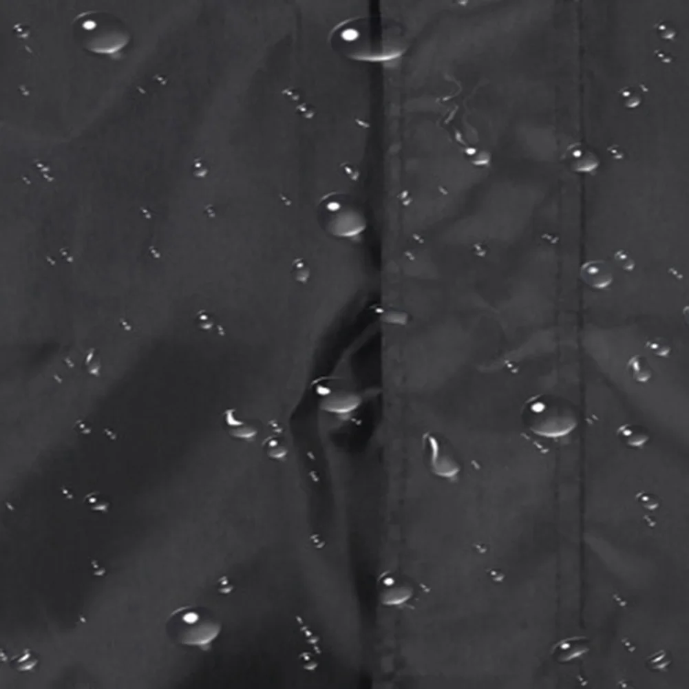 Ткань Оксфорд черный ветрозащитный светоотражающий плащ с капюшоном костюм