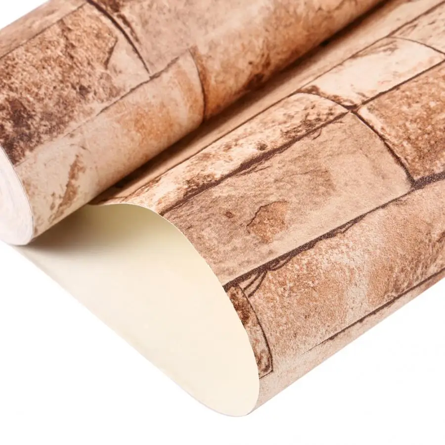 53 см 3D обои спальня Фреска рулон ретро камень кирпичная стена бумага фон