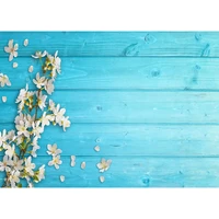 shengyongbao vinyl custom photography backdrops prop flower and wood planks theme photography background lcjd 171