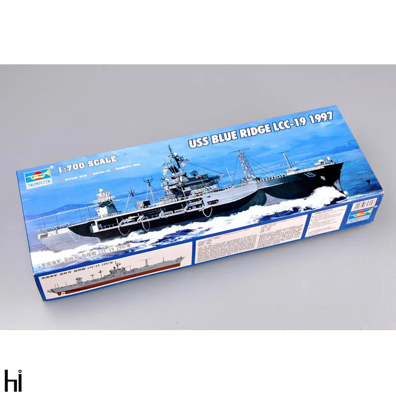 

Trumpeter 05715 1/700 Scale USS Blue Ridge LCC-19 1997 Command Ship Military Toy Hobby Assembly Plastic Toy Model Building Kit