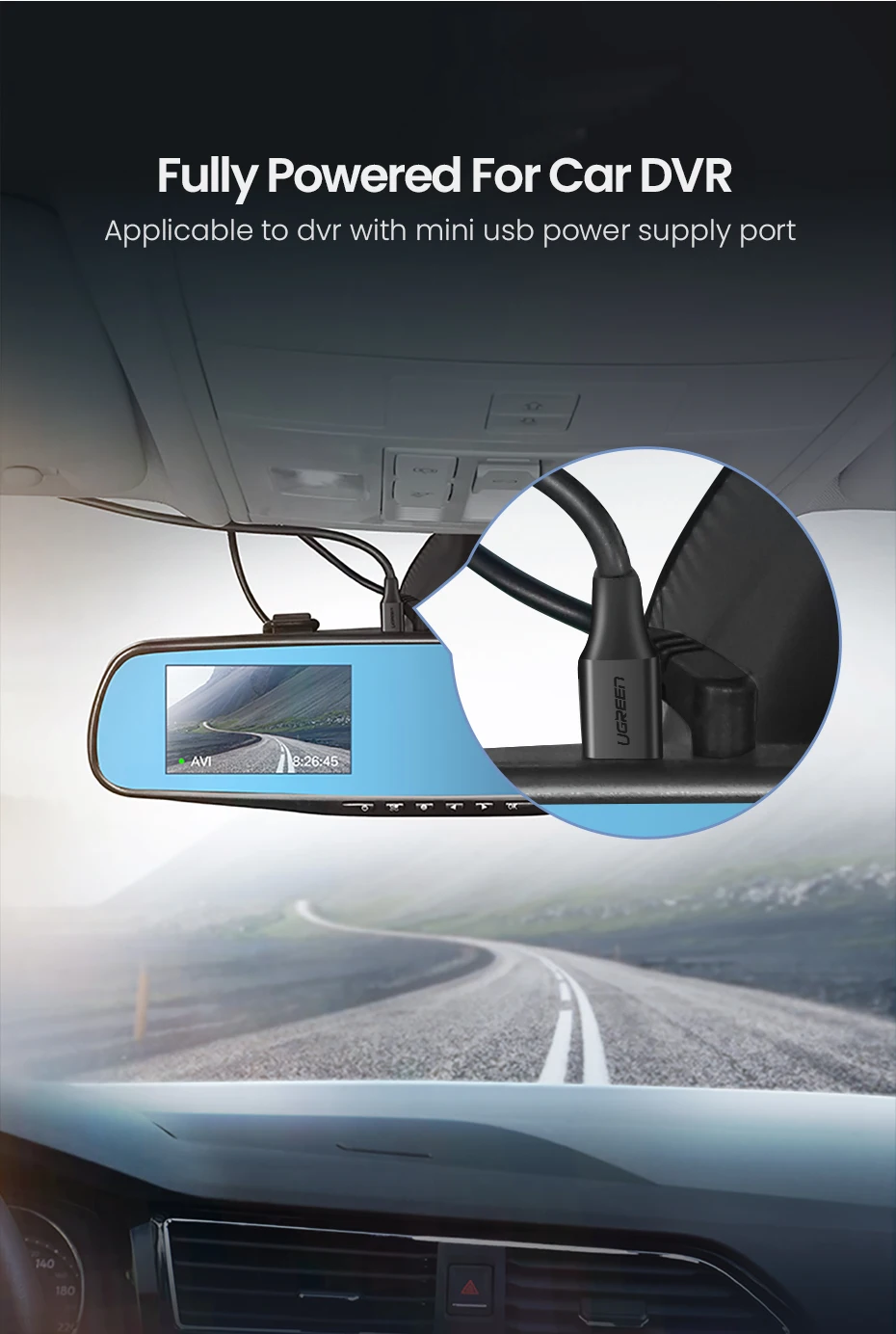 Ugreen Mini USB кабель Mini USB к USB кабель для быстрой зарядки данных для MP3 MP4 плеера Автомобильный видеорегистратор gps цифровая камера HDD Mini USB