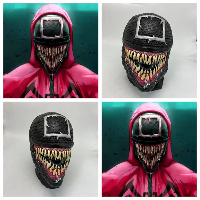 

2022 New Extraordinary Spider Man Venom Massacre Venom Deadly Guardian Same Mask Squid Cosplay Peripheral Game Props Toys Gift