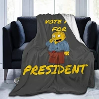 vote me for president bed blanket for couchliving roomwarm winter cozy plush throw blankets for adults or kids