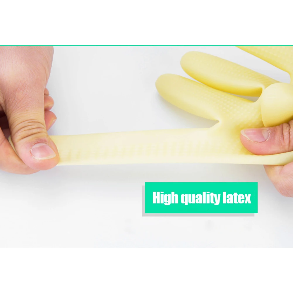 Резиновые перчатки 38 см многоразовые длинные резиновые для мытья посуды кухни