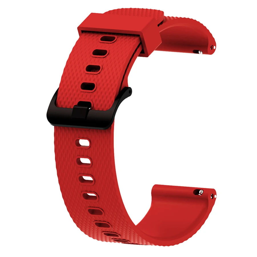 Красный Ремешок для часов Amazfit Bip силиконовый спортивный сменный Браслет Для Xiaomi Huami Amazfit Bit Lite Молодежные часы аксессуары - Цвет: Красный
