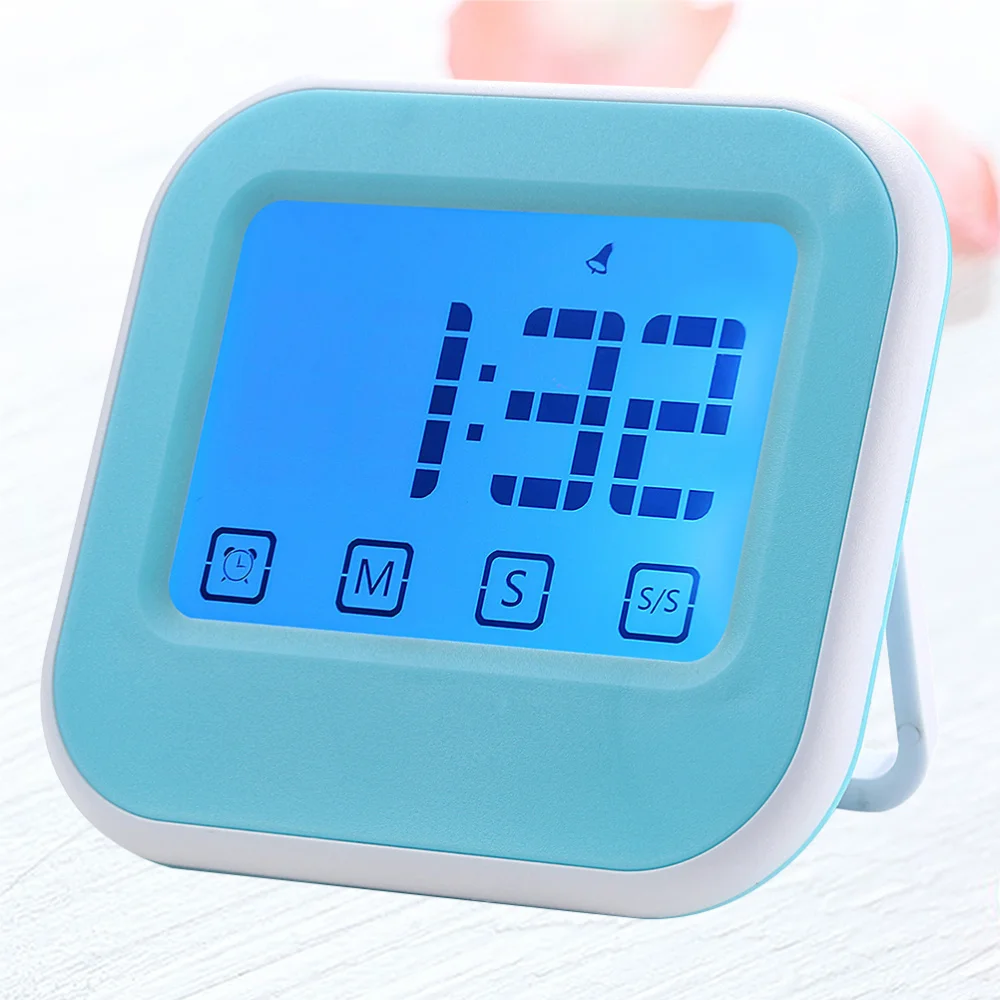 Полезный цифровой таймер Портативный будильник креативный сенсорный экран часы