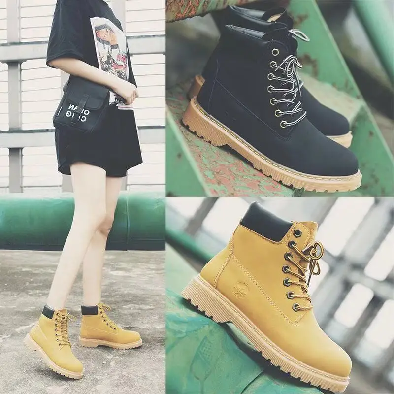 

Women winter boots 2019 fashion leather lace-up snow shoes women boots warm fur plush flat heel ankle snow boots women shoes