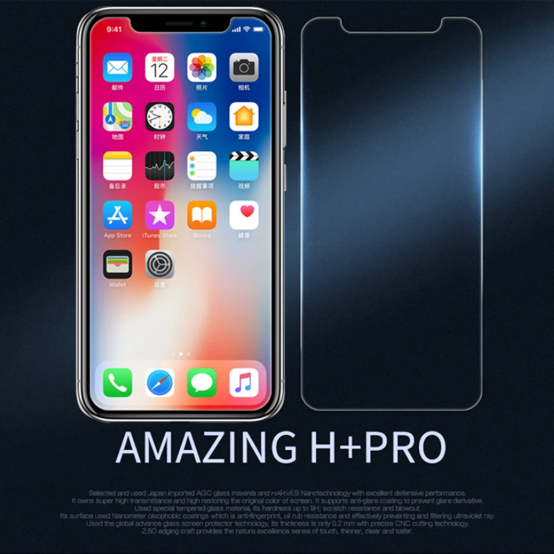 Закаленное стекло 9H с защитой от царапин для iphone XS plus XR 2018X8 8Plus 6 6S 7 7Plus 4 5 5S 5C SE