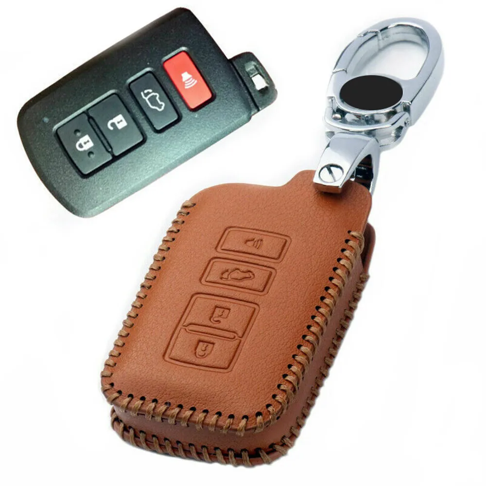 Классический Кожаный Автомобильный смарт-брелок для ключей с дистанционным