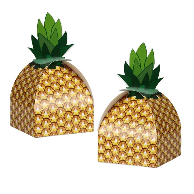 

10 шт., 3D коробки с ананасами для конфет
